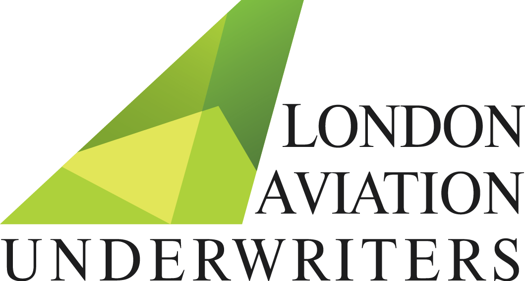 Geometric Green Wing Logo For London Aviation Underwriters, Symbolizing Trust And Professionalism In Aviation.